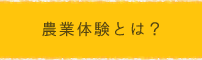 農業体験とは？